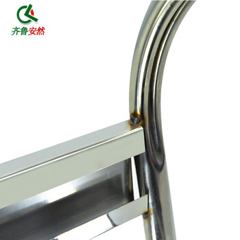 齐鲁安然 灭火器支架 底座 灭火器架子4kg5kg器材架干粉灭火器箱托架 【不锈钢架】