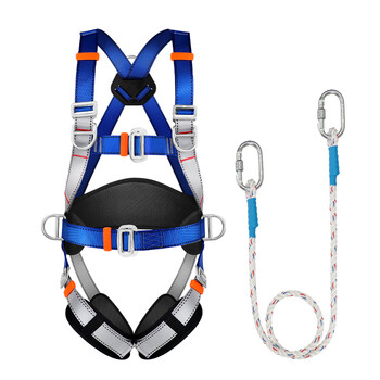 哥尔姆高空作安全绳户外登山绳子防坠落电工保险带耐磨五点式安全带全身式安全带单安全带861