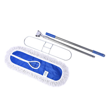 美家日记 商用平板拖把 物业尘推拖把 酒店公司单位公共地面清洁平拖 大面积地推110CM