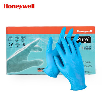 Honeywell霍尼韦尔 4580081  一次性丁腈橡胶手套 食品乳胶手套 L码 50副/盒