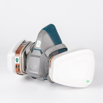 3M 6200升级版防毒面具硅胶喷漆口罩防尘防毒面罩 6502+6001硅胶喷漆套装7件套 定做