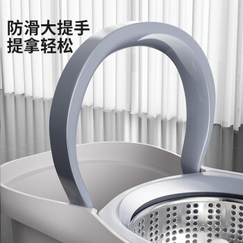 百家好世旋转拖把31cm2拖布家用一拖净免手洗2025懒人神器甩干桶托把套装