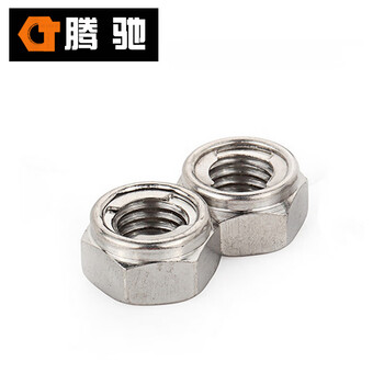 腾驰 CT 304 金属锁紧螺母 DIN980v 不锈钢锁紧防松螺母 M8-1.25（400支/盒）