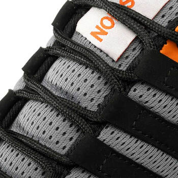 老管家 劳保鞋男防砸防刺穿钢包头轻便透气时尚耐磨安全工作网布橡胶底运动休闲舒适122    灰色     42