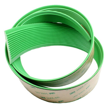 稳斯坦 WST4013 楼梯防滑条 防撞条 台阶包边贴条 地面PVC自粘压边条 3M背胶绿色一米