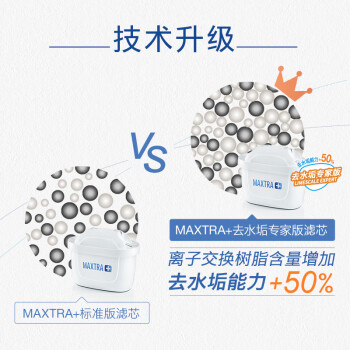 碧然德（BRITA）家用净水壶 滤水壶滤芯 MAXTRA+LE 去水垢专家滤芯 1枚装