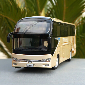 1:42 宇通客车模型 zk6128hqb 公路客车旅游巴士合金车模 宇通6128新