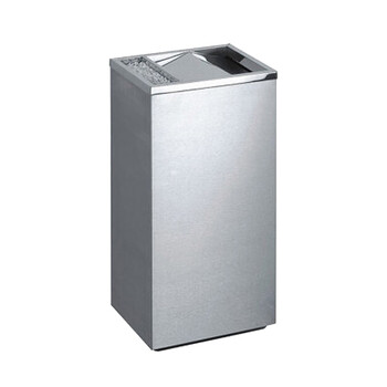 南 GPX-86 南方翻盖烟灰桶 座地垃圾桶 公用不锈钢垃圾箱果皮桶 砂钢 内桶容量20升