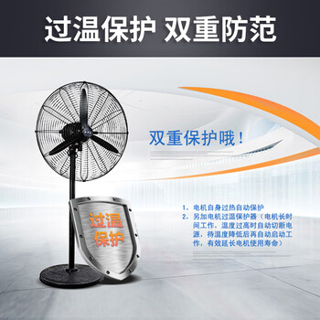 长城（CHANGCHENG）工业风扇电风扇工厂车间大风力落地扇强力超大工业扇商用大功率牛角扇交流定频工业电风扇FL-75