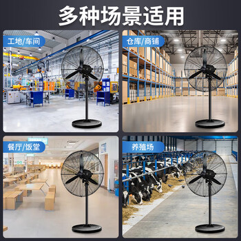 长城（CHANGCHENG）工业风扇电风扇工厂车间大风力落地扇强力超大工业扇商用大功率牛角扇交流定频工业电风扇FL-75