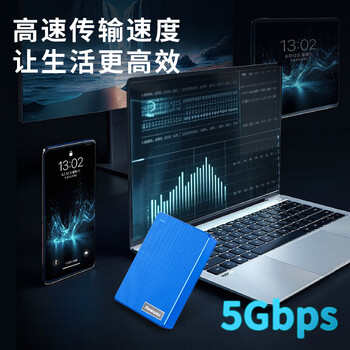 纽曼（Newsmy）1TB 移动硬盘机械 双盘备份 清风Plus系列 USB3.0 2.5英寸 清新白 海量存储 手机连接 格纹设计