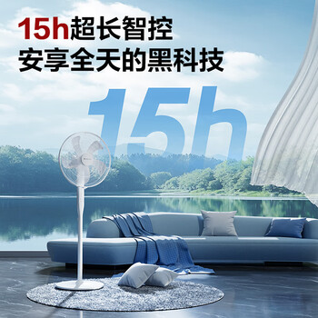 格力（GREE）【格力造-品质推荐】大风量落地扇家用电风扇摇头轻音柔风电扇科技风节能宿舍风扇 FD-40X77Bh5