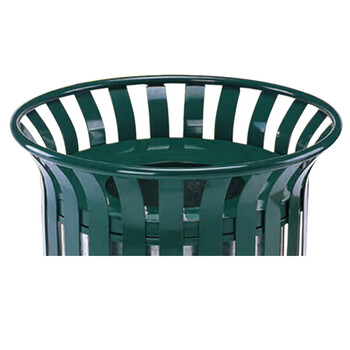 南 GPX-51 南方花篮式垃圾桶 户外环保垃圾桶 公用垃圾箱果皮桶 墨绿色中号