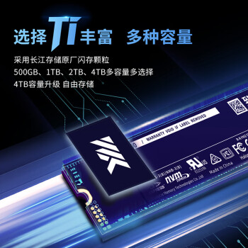 致态（ZhiTai）长江存储 500GB SSD固态硬盘 NVMe M.2接口 Ti600系列 (PCIe 4.0 产品)