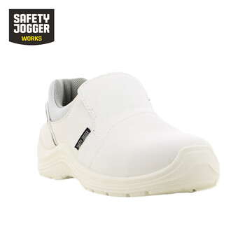 鞍琸宜GUSTO81劳保鞋男女轻便防砸防静电安全鞋白色38码1双装DKH