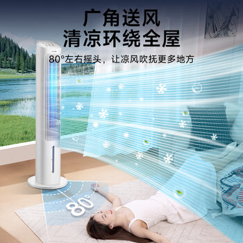 格力（GREE）【强力制冷】家用遥控冷风空调扇制冷风扇负离子净化加湿降温落地冷风机单冷气扇塔扇 KS-04S63Dg