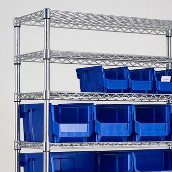 川井（WELLAND）工具架 可定制八层可移动工具推车 镀铬零配件货架  90*35*190cm