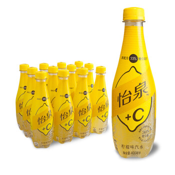 可口可乐怡泉schweppesc柠檬味汽水饮料含维生素c500ml400ml12瓶整箱