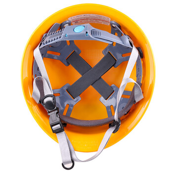 星工（XINGGONG）透气款安全帽工程工地建筑施工劳保防砸领导电工安全头盔按键定制款 黄色XGA-1T