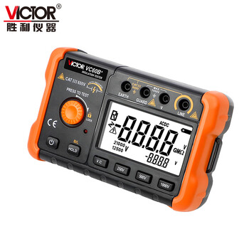 胜利仪器（VICTOR）绝缘电阻测试仪数字摇表兆欧表电工摇表 VC60B+ 标配现货