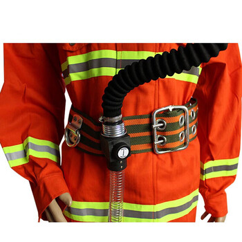 谋福CNMF 强制送风呼吸器 电动式空气呼吸器 单人长管防毒面具 （送风呼吸器 配20米长管款）II型