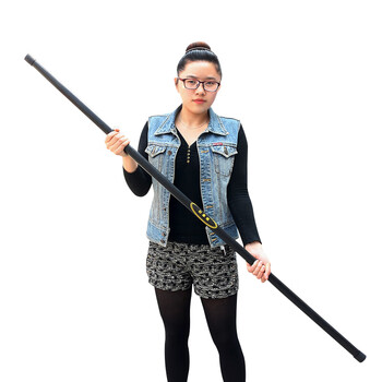 谋福 CNMF 8682C 防暴棍 应急防护直棒PC武术橡胶齐眉棍 单直齐眉橡胶辊 小区学校安保器材