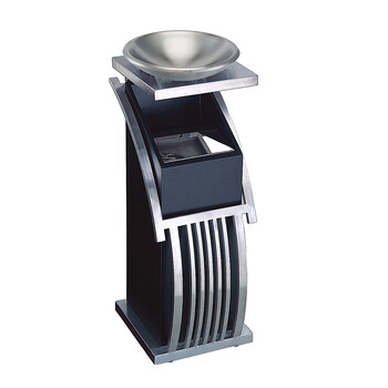 和畅 GPX-78C 新概念座地烟灰桶 不锈钢垃圾桶 公用垃圾箱果皮桶 砂钢 内桶容量12升