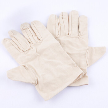 安美尚（ams）白帆布手套 120双装 企业定制