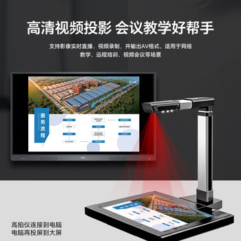 良田（eloam）1400万高清高拍仪扫描仪 A3硬底 OCR文字识别 办公文件高速自动连续扫描 国产系统 S1280AF