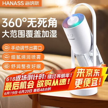 海纳斯（HANASS）加湿器 迷你家用卧室 办公室上加水便携空气加湿器小型插电空调伴侣 轻音 婴儿 F-008