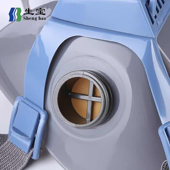 生宝 AN3001 自吸式双过滤器防尘面罩防护口罩半面具kn95防灰粉尘打磨雾霾 1套 