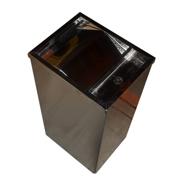 南 GPX-86 南方翻盖烟灰桶 座地垃圾桶 公用不锈钢垃圾箱果皮桶 砂钢 内桶容量20升