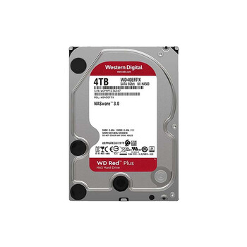 西部数据（WD）NAS机械硬盘 WD Red Plus 西数红盘 4TB 5400转 256MB SATA CMR垂直 网络存储 3.5英寸 WD40EFPX