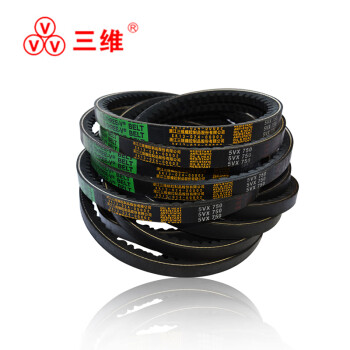 三维（THREEV）动力传动橡胶工业皮带 带齿高速防滑窄型切割V带AV10/XPZ型齿形三角带 AV10/XPZ1200