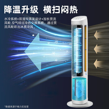 格力（GREE）【强力制冷】家用遥控冷风空调扇制冷风扇负离子净化加湿降温落地冷风机单冷气扇塔扇 KS-04S63Dg