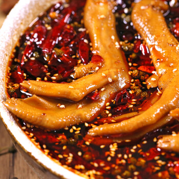麻辣鸭爪特产美食品卤鸭掌卤味零食香辣鸭脚鸭肉类熟食小吃