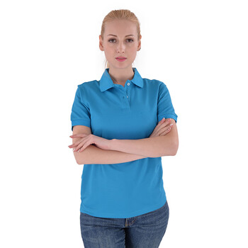 斯卡地尔（Scotoria）半袖POLO衫工作服 夏季半袖 舒适高棉T恤 湖蓝色T0J621B 1件4XL码