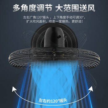 钻石牌工业风扇大风力电风扇牛角扇大功率工业大风扇工厂车间商用立式落地扇吹除甲醛FS-75