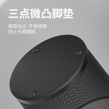 百家好世 家用金属网垃圾桶无盖12L圆形黑色客厅卫生间卧室铁丝网办公纸篓