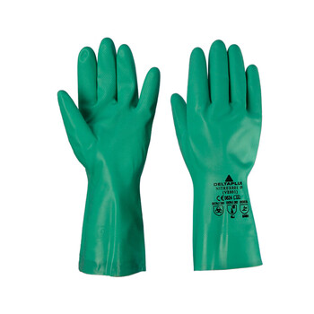 代尔塔（Deltaplus）201801 丁腈橡胶防化手套 防水防油脂耐磨贴合舒适 定做 9码 1双