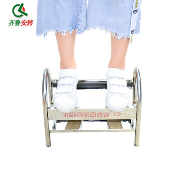 齐鲁安然 灭火器支架 底座 灭火器架子4kg5kg器材架干粉灭火器箱托架 【不锈钢架】