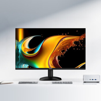AOC 27英寸2K 75Hz IPS HDR10 HDMI/DP 低蓝光不闪 可壁挂 三边微边 超薄节能办公电脑显示器 Q27B35E