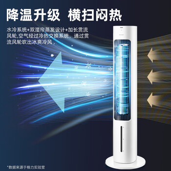 格力（GREE）【强力制冷】家用智能语音冷风空调扇制冷风扇遥控负离子净化加湿降温水冷风机 KS-04X80Dg