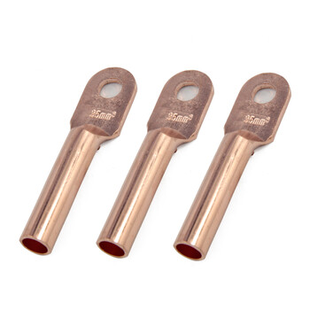 天旭DT铜鼻子35MM平方电缆铜线耳接线端子线鼻子酸洗堵油紫铜接头 DT-35酸洗 20只/包 1包