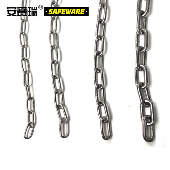安赛瑞 304不锈钢链条 金属铁链子晾衣晒衣绳护栏链 φ4mm×3m 12259