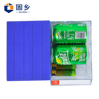 固乡抽屉式零件盒【组装式】元件盒 配件塑料盒 乐高零件收纳透明色手机店分类盒 螺丝盒（蓝色抽F3）