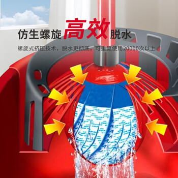 微力达（Vileda）德国高效能拖把拧干桶 家用老式手压拧干器 挤水桶