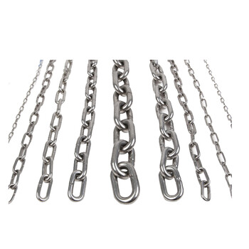 谋福（CNMF）9742  304不锈钢起重承重链条护栏秋千链条防盗锁车船锚铁链子粗（定做3mm粗 10米装）