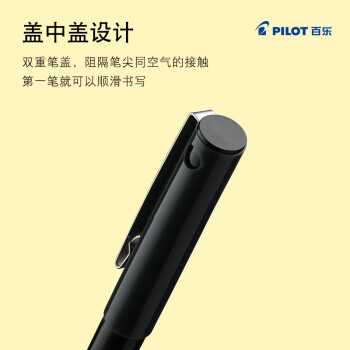 百乐（PILOT）BX-V5 直液式走珠笔小V5中性水笔针管式中性笔签字笔 黑色 0.5mm 12支装