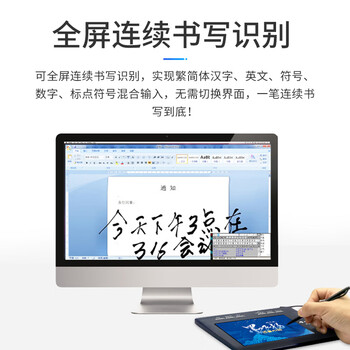 汉王（Hanvon）墨飞扬智能AI语音打字手写板免驱输入板老人写字板 AI写作问答 智能生成PPT 搭载DeepSeek